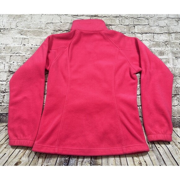 Columbia Jacket Womens Small Pink Long Sleeve Fleece Zip-Up Pockets Adult - Picture 5 of 10